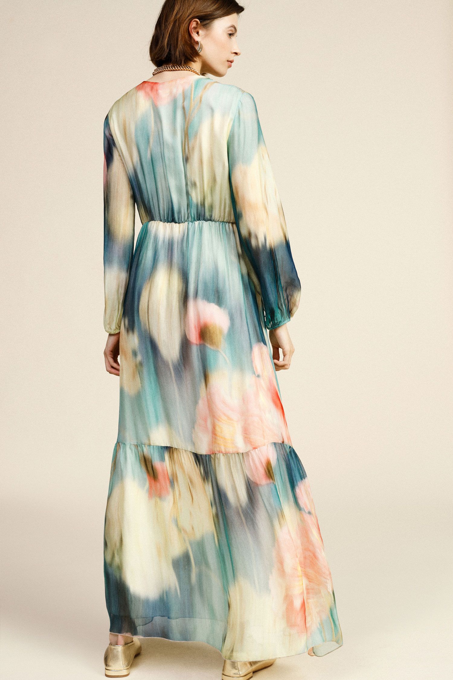 Maxi Φόρεμα Mε Tie-Dye Print 3 Maxi Φόρεμα Mε Tie-Dye Print - Image 3