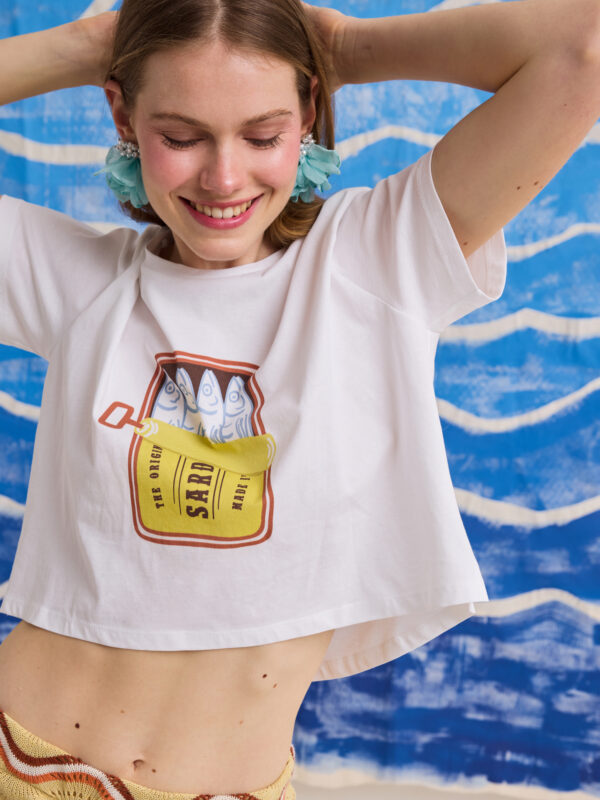 Λευκό Crop T-shirt