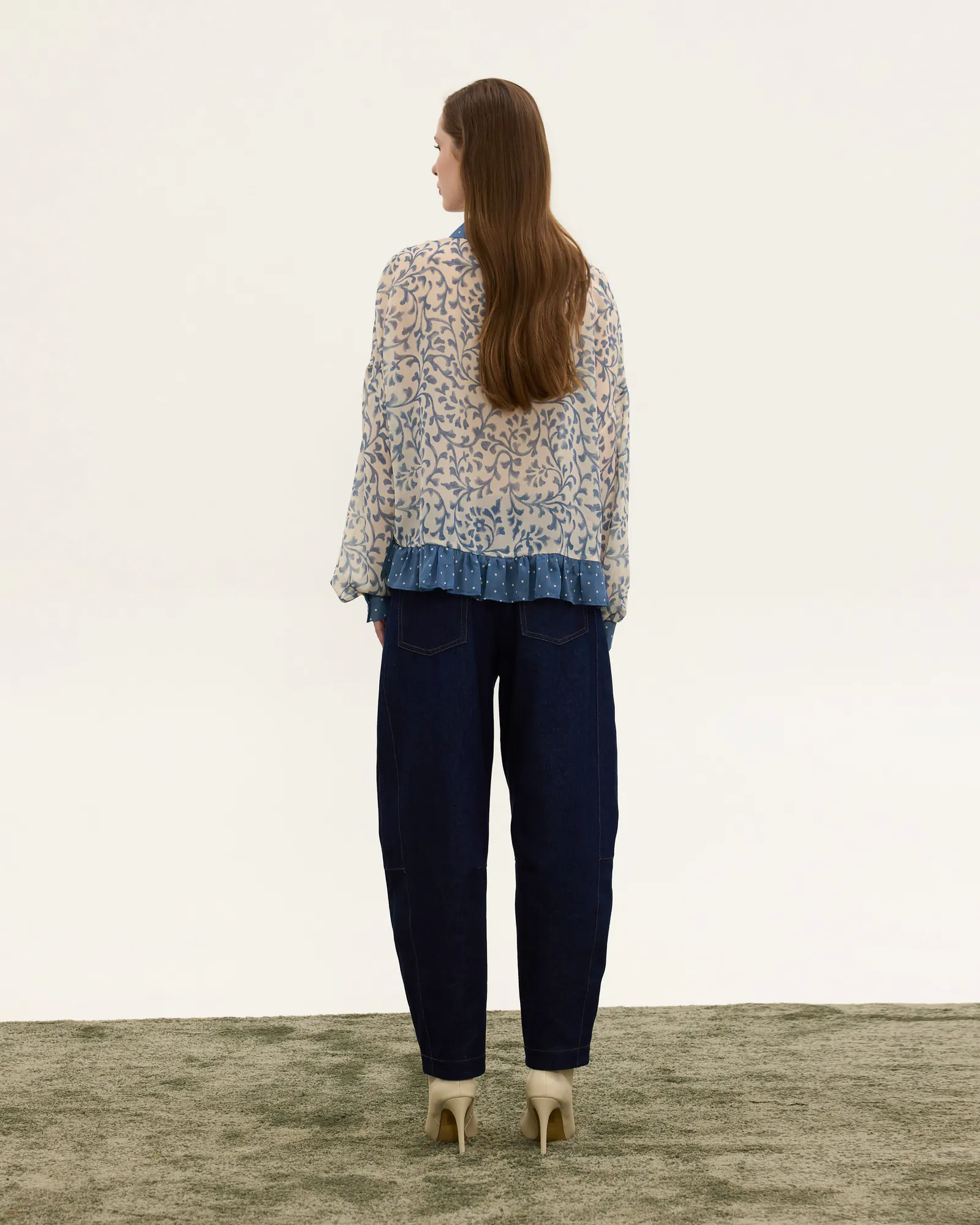 Πουκάμισο με Βολάν και Floral Print - Image 3
