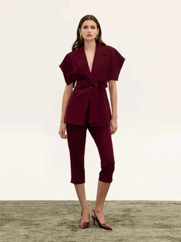 Belted Cape Blazer