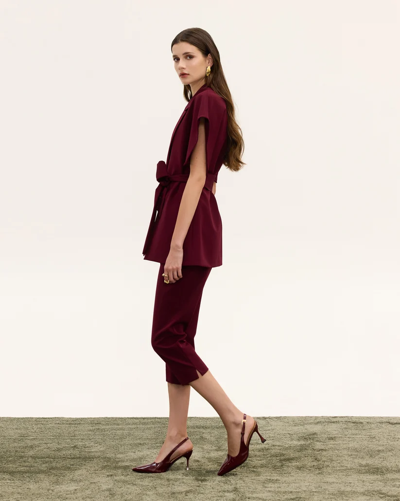 Belted Cape Blazer - Image 2