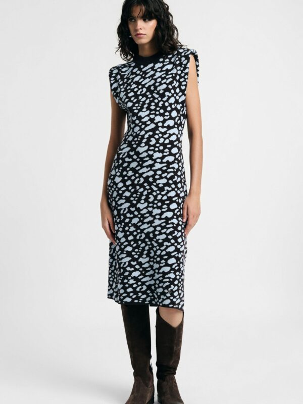 Midi Φόρεμα Με Abstract Print