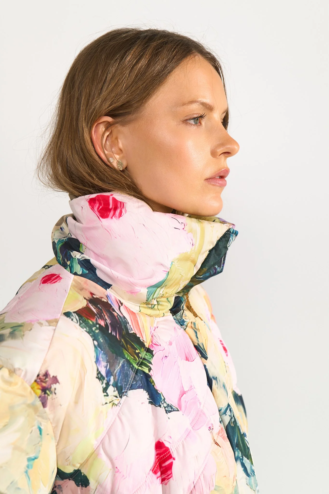 Puffer Μπουφάν με Floral Print - Image 3